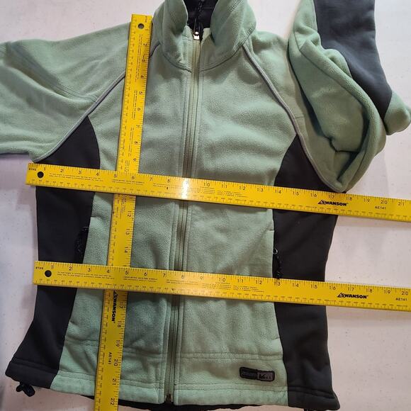 REI Polartec Zip Fleece Jacket Pistachio Green & Black Size M Gorp Gorpcore 2752 - Picture 9 of 10